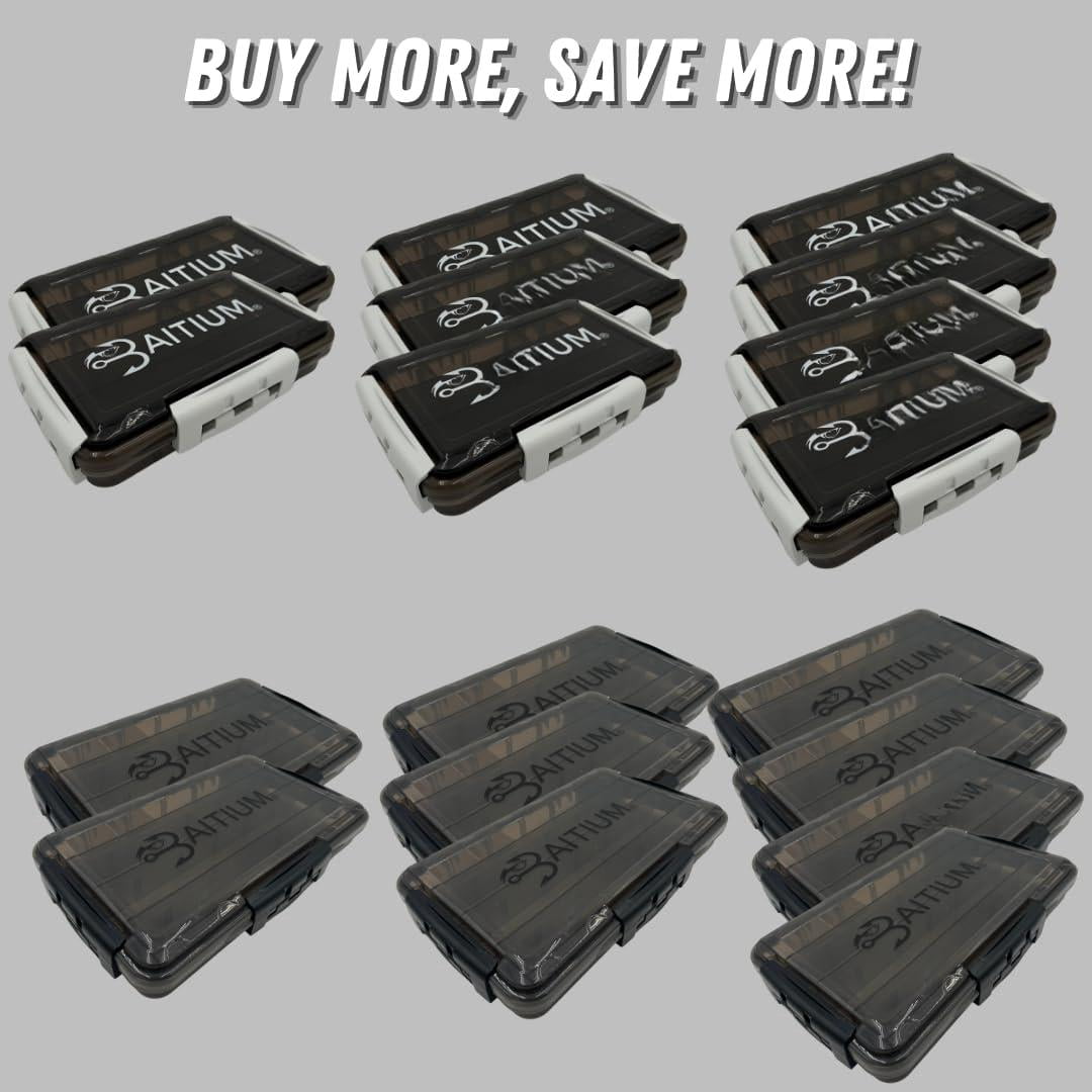 Xtraseal Waterproof Fishing Tackle Box Organizer  Boxes With Dividers Tacklebox For 3600 3700 Tray Gear