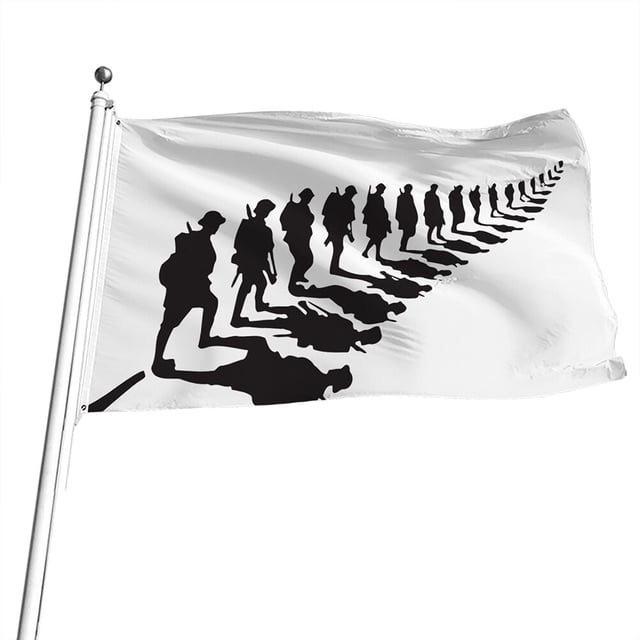 Oubit Drapeau Simple Face Robuste, Drapeau de Jour du Souvenir en Polyester Technologie de Pointe