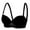 c01Black, variant on Women Underwire Bra Simple Style Soft Fabric Lace Trim Adjustable Support Thin Bras Comfortable Lingerie for Daily Wear Yellow 40