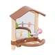 thumbnail image 5 of Espejo para pájaros para loros, juguete masticable, columpio acrílico, juguetes de entrenamiento para pájaros con percha para Marrón, 5 of 9