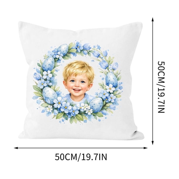 Juego de cojines decorativos con personajes de Pascua | Cojín infantil suave para decorar el dormitorio | Regalo navideño para niños y niñas | Relleno para cesta de Pascua | 4 tamaños: de 35 a 50 cm