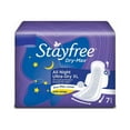 thumbnail image 1 of Stayfree Dry-Max All Night Ultra-Dry Pads With Wings XL, 7 Count, 1 of 2