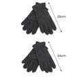 thumbnail image 5 of Opvise 1 Pair Women Men Autumn Winter Gloves Warm Windproof Full Finger Mittens Polar Fleece Anti slip Gloves Black Women, 5 of 8