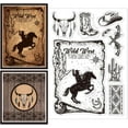 thumbnail image 2 of 1Sheet Western Cowboy Clear Silicone Stamps for Card Making DIY Scrapbooking Photo Album Decoration 4.3x6.3inch, 2 of 9