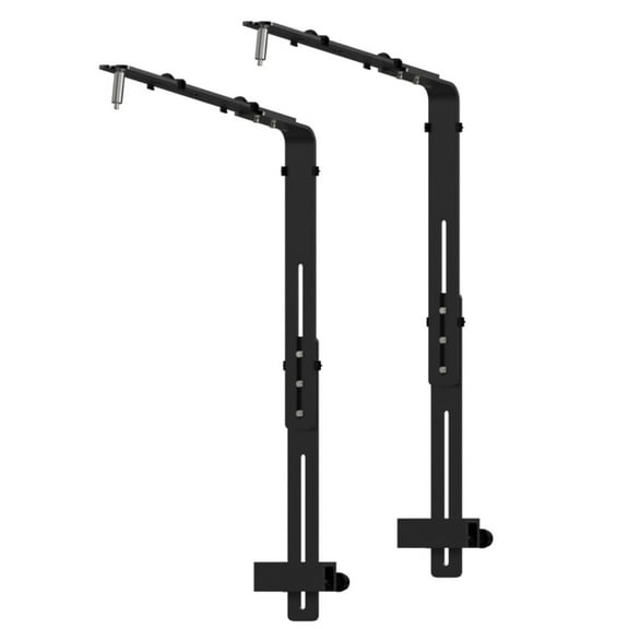 2pcs Aluminum Aquarium Light Brackets, Adjustable Height Mounting Clamps for Fish LED Lighting & Stability