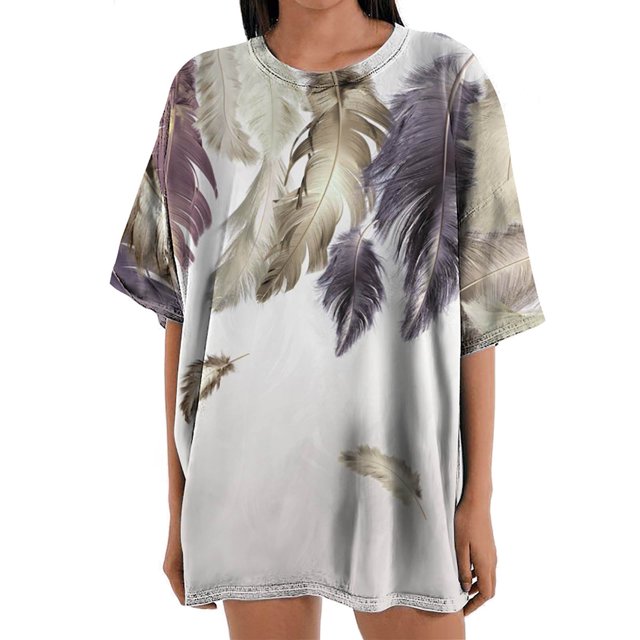 Blusa informal de manga corta con estampado de manga corta y estampado vintage para mujer Fridja gope2578