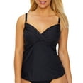 thumbnail image 1 of Swim Systems Womens Onyx Crossroads Tankini Top D-DDD Cups Style-C792-ONYX, 1 of 2