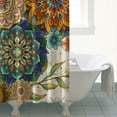 thumbnail image 4 of Waterproof Boho Style Shower Curtain 72x72 Inch Bohemian Colorful Floral Shower Curtains for Bathroom Hotel Home Decor with 12 Hooks, 4 of 5