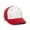 White/red/red, variant on OC Sports MWS25 Flexible Fitting Cap - White Red Red