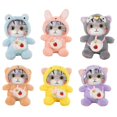 thumbnail image 1 of New Children Toys Cute Animals Cat Stuffed Toys Kids Soft Plush Cat Costume Boys Girls Birthday Gifts For 2-7 Years Old heqiyong LED, 1 of 2