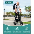 thumbnail image 6 of Gotrax Nano 14" Folding Adult Electric Bike,15.5mph 36V 350W Peak Foldable City Bike With LED Light,Black, 6 of 13