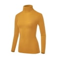 thumbnail image 2 of Women Soft Long sleeve Lightweight Turtleneck Top, 2 of 5