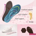 thumbnail image 5 of 50 Pairs Massage Insoles Flat Feet Arch Support Memory Foam Women Insole Shoe Pad Moisture Wicking Anti-odor, 5 of 8