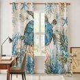 thumbnail image 5 of Kitchen Curtains 84 Inch Length 2 Panels, Ocean Turtle Grommets Window Treatment Curtain, Coastal Nautical Coral Starfish Blue Thermal Curtains Drapes for Living Room/Bathroom, 5 of 9
