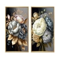 thumbnail image 2 of Designart "Blue Blooms in a Bouquet V" Bouquet Framed Wall Art Set Of 2 - Blue Floral Framed Wall Art Set Of 2, 2 of 6