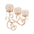 thumbnail image 3 of Candelabro de 3 brazos BLESIY oro decoración del hogar, 3 of 8
