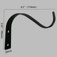 thumbnail image 6 of ZPAQI 4.5Inch Bending S Shape Wall Hanging Flower Pot Support Bracket Hook Iron Hanger Plants Holder Balcony Home Decoration, 6 of 11