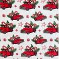 thumbnail image 4 of Christmas Holiday Throw Blanket: Velvelty Soft, Durable Fleece Accent for Bed or Couch (Country Rustic Red Truck with Tree and Old-Fashioned Treats, 50 x 60 inches), 4 of 6