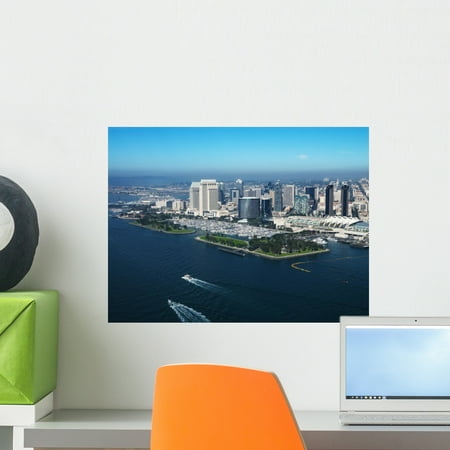 Coastal San Diego Wall Mural Decal by Wallmonkeys Vinyl Peel and Stick Graphic (18 in W x 14 in