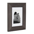 thumbnail image 3 of DesignOvation Museum Wooden Traditional Picture Frame Set with Mats for Customizable Wall Display, 5x7 matted to 3.5x5, Charcoal Gray, 4 Pack, 3 of 7