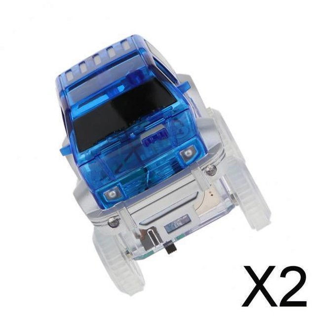 2xElectronics Coches Para Niños Con Luz LED De Juguete 3 Luces Azul 2 piezas