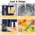 thumbnail image 4 of Baby Food Maker with Auto Steam Cook & Grind,Touch Screen Control, BPA Free Blender Includes Silicone Spatula, 4 of 7