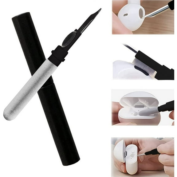 Ghojet Bluetooth Earbuds Cleaning Pen with Soft Microfiber Brush Portable Multifunctional Earphone Cleaning Pen Durable Earbuds Wash Cleaning Tools for Airpods Keyboard Earphone Case