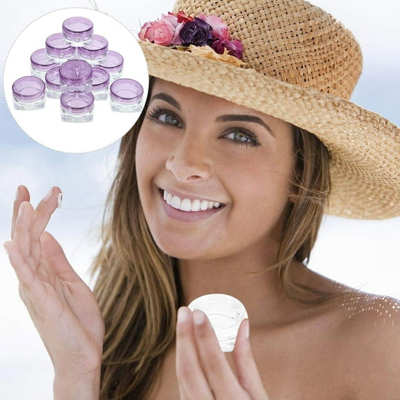 OULII 12Pcs Refillable Plastic Cream Containers with Wide Mouth for Convenient Daily Use