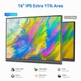 thumbnail image 2 of Monitor portátil Veout 16 1920x1200P IPS con USB-C HDMI, 2 of 7