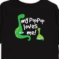 thumbnail image 4 of Inktastic My Pop Pop Loves Me Dinosaur Boys or Girls Long Sleeve Toddler T-Shirt, 4 of 5