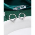 thumbnail image 3 of shiyou-Septum Rings, 16G Silver Septum Jewelry, Clear CZ Helix Daith Jewelry, Stainless Steel Rook Daith Piercing Jewelry, 3 of 4