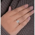 thumbnail image 5 of Cora Jewellery 3CT Hidden Halo Oval Moissanite Engagement Ring For Women, 10K Rose Gold, 5 of 8
