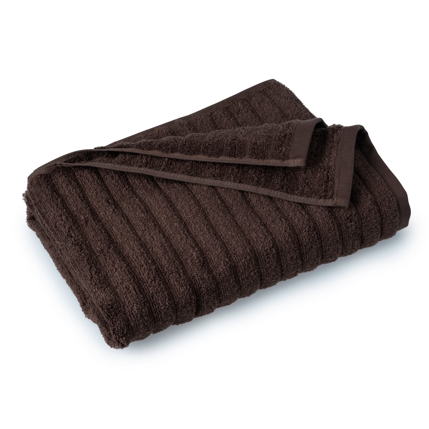 Mainstays Performance 6-Piece Bath Towel Set, Textured Brown Basket