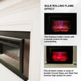 thumbnail image 6 of XBrand Insert Fireplace Heater w/Remote Control and LED Flame Effect, 32 Inch Long, Black, 6 of 10