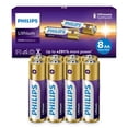 thumbnail image 1 of Batería de litio PHILIPS AA 1,5 V L91, paquete de 8 unidades, 10 años de almacenamiento, 1 of 7