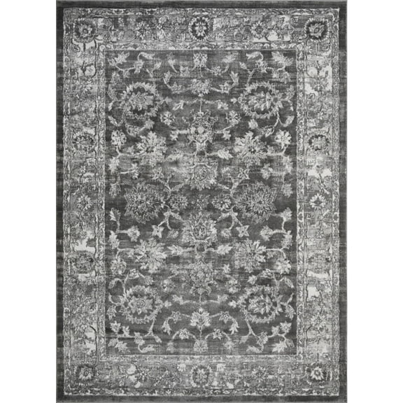 Loomaknoti Rhane Vaild 6' x 9' Gray Oriental Indoor Area Rug
