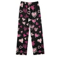 thumbnail image 6 of HaoXianJian 2 Pack Womens Pajama s Long Sleeve with Long Pajama Pant V-neck Soft Sleepwear Heart Printed Pjs Loungewear s Plus Size 2X 3X, 6 of 7