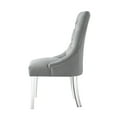 thumbnail image 6 of Inspired Home Gideon Linen Acrylic Leg Dining Chair Set of 2, Light Grey, 6 of 9