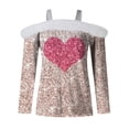 thumbnail image 4 of NMMUED Valentine Shirts for Women Spring Outfits for Women Loose Fit Love Heart Gifts for Her Valentine Love Graphic Tees for Women Heart Valentines Day Gifts (S-3XL), 4 of 5