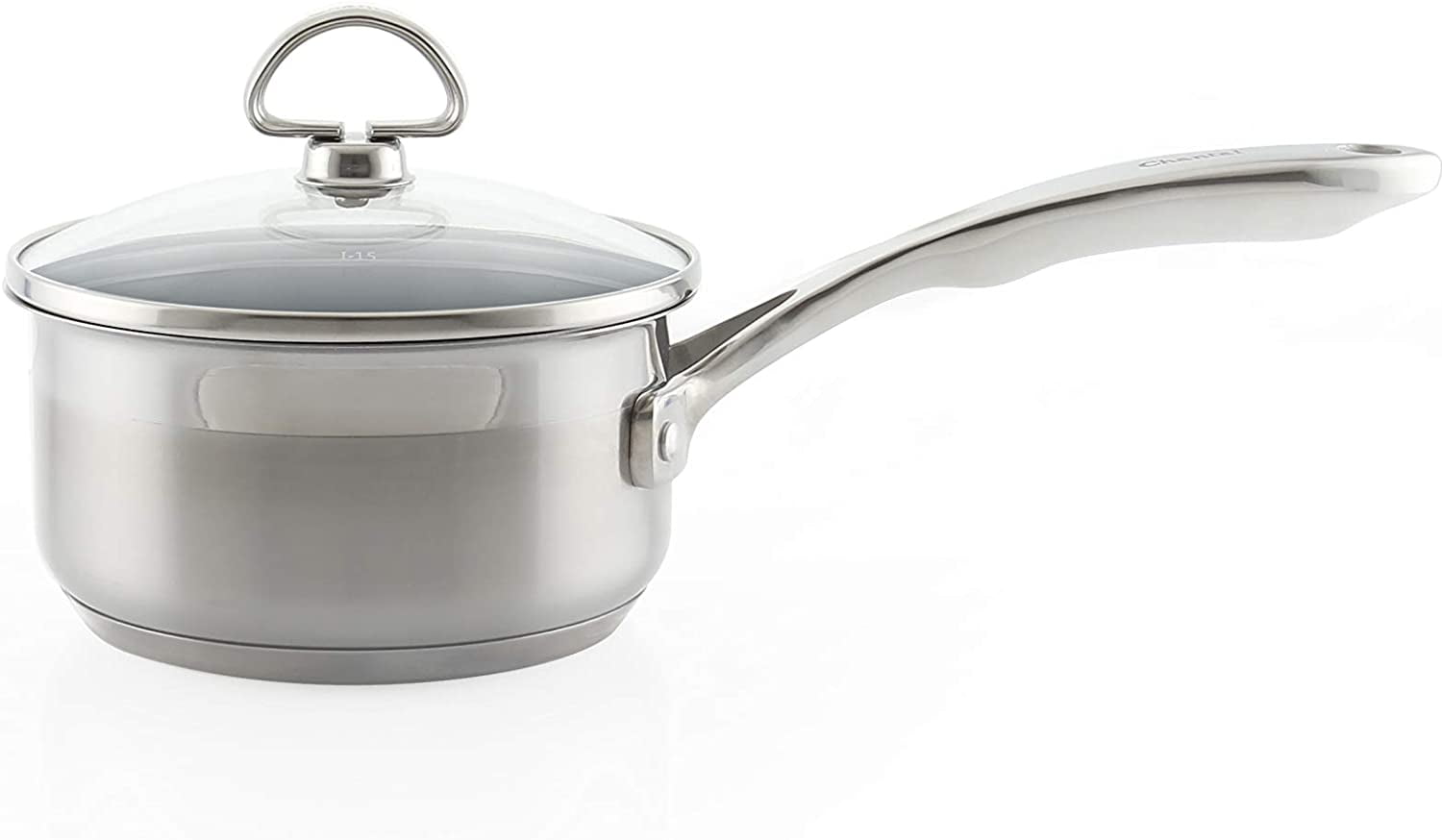 Chantal 3.5 quart Induction 21 Steel Sauce Pan with Lid