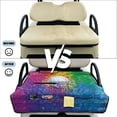thumbnail image 6 of COEQINE Quilted Golf Cart Seat Cover, Folds Like a Bag with Handle for Easy Carry, Universal Fit 51.2"x30.3" for EZGO Yamaha Club Car 2-Seaters, 4 Pockets, Golf Ball Colorful Splash, 6 of 8