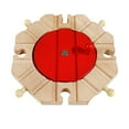 thumbnail image 2 of 1x Wooden Train Track Railway Building Toy Compatible s Toys Gift Turntable, 2 of 7