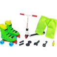 thumbnail image 1 of Juego De 12 Unidades De Patinete De Dedo De Aleación Para Niños, Mini Patinete De Dedo, Juguete Interactivo Para Dedos, Actividad Sensorial, Patinete De Dedo, Kit De Monopatín Minnieouse FN008347-02, 1 of 6