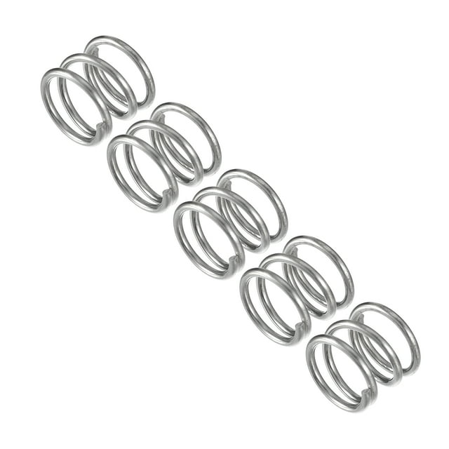 Unique Bargains Compression Spring, 5Pcs 304 Stainless Steel, 17mm OD, 1.8mm Wire, 15mm Length