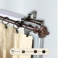 thumbnail image 4 of Milcah 13/16" Double Bay Window curtain rod Adjustable 20"-36", 38"-72" - Cocoa,(ABay-92-7D), 4 of 4