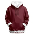 thumbnail image 6 of Trim Hoodie for Women 2025 Fall Winter Long Sleeve Casual Plain Drawstring Hooded Sweatshirt with Pockets Pullover Top, 6 of 6