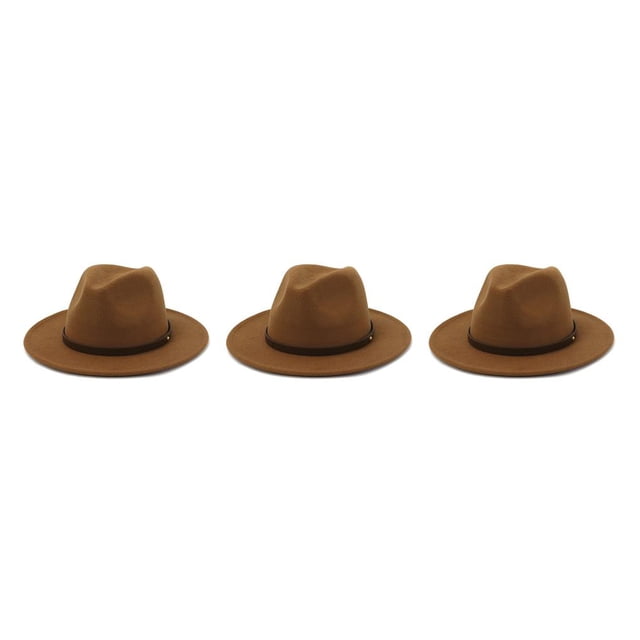 Sombrero Sonducket con hebilla de cinturón lana color sólido unisex