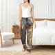 thumbnail image 4 of Fotbe Golden White Tiger Pantalones de Pijama para Mujer, Pantalones de Dormir, Pantalones Pj con Cordón y Bolsillos-Medium, 4 of 6