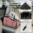 thumbnail image 6 of Pet Booster Seat For Cars, Dog Car Carrier With Safety Harness, Portable Travel Vehicle Pet Bed for Small Dogs, Cats Easy-Clean & Sturdy Construction, Pink, 6 of 10