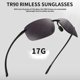 thumbnail image 5 of Uv400 Lunettes De Soleil Sport Pour Homme Femme Cadre Incassable Tr90 Sans Monture Pour Courir Pche Conducto De Béisbol, 5 of 5
